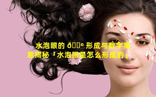 水泡眼的 🐺 形成与数字寓意揭秘「水泡眼是怎么形成的」